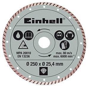 ΔΙΑΜΑΝΤΟΔΙΣΚΟΣ EINHELL 4301177 250Χ25.4 MM TURBO ΓΙΑ ΤΟ RT-SC 570L 4301444 ΔΙΑΜΑΝΤΟΔΙΣΚΟΣ EINHELL 4301177 250Χ25.4 MM TURBO ΓΙΑ ΤΟ RT-SC 570L 4301444