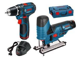   BOSCH PRO GSR 10.8V 2-LI +  BOSCH PRO GST 10.8V LI 2X2AH L-BOXX 0615990G08