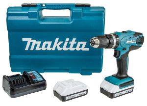   MAKITA 18V LI-ION 2X 1.5AH + 74  HP457DWE10