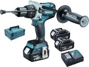    MAKITA 18V BRUSHLESS 3X 5AH LI-ION MAKPAC DHP481RT3J