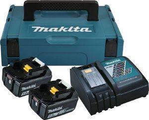 MAKITA BATTERY SET MAKITA 18V LI-ION 2X BATTERIES 5AH + ΔΙΠΛΟΣ ΤΑΧΥΦΟΡΤΙΣΤΗΣ+ MAKPAC