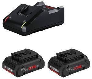 ��� 2 ��������� BOSCH PROCORE 2X 4AH + ��������� GAL 18V-40 1600A01BA3