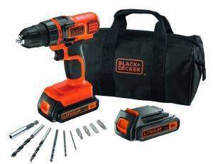 ���������������� ��������� BLACK & DECKER 18V LI-ION 2X 1.5AH + 10 �������� + ������ EGBL18BA10S