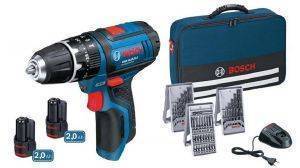    BOSCH PRO GSB 12V-15 LI-2 2X 2AH LI-ION+39 ACC 0615990GB1