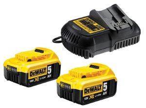  2  +  DEWALT 2X5AH LI-ION DCB184 + DCB115 DCB115P2