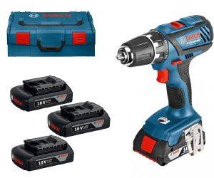   BOSCH PRO GSR 18-2 LI PLUS 4X 1.5AH LI-ION L-BOXX 0615990H23