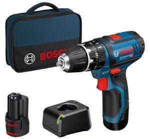 ΔΡΑΠΑΝΟΚΑΤΣΑΒΙΔΟ ΜΠΑΤΑΡΙΑΣ ΚΡΟΥΣΤΙΚΟ BOSCH PRO GSB 12V-15 LI-2 2X 2AH LI-ION ΤΣΑΝΤΑ 06019B690H