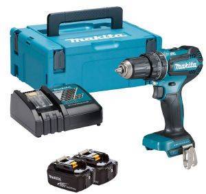 ΚΡΟΥΣΤΙΚΟ ΔΡΑΠΑΝΟΚΑΤΣΑΒΙΔΟ MAKITA 18V BRUSHLESS 2X 5AH LI-ION ΒΑΛΙΤΣΑΚΙ DHP485RTJ