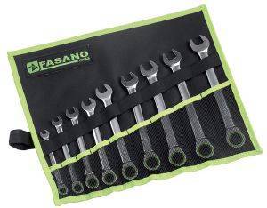 FASANO TOOLS ΣΕΤ ΓΕΡΜΑΝΟΠΟΛΥΓΩΝΑ ΚΑΣΤΑΝΙΑ 9ΤΕΜ. 8-19MM ΣΕ ΘΗΚΗ FASANO TOOLS FG 606/SP9