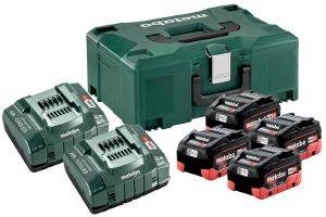   METABO LIHD 4 X 8.0 AH + 2 X ASC 145 + METALOC (6.85135.00)