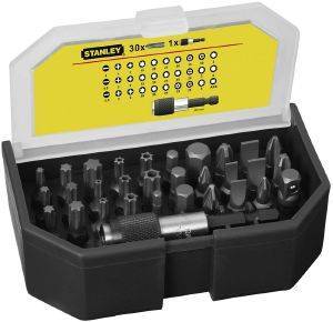 STANLEY ΣΕΤ 31 ΤΕΜ ΚΑΣΕΤΙΝΑ STANLEY ΜΥΤΕΣ + ΜΑΓΝΗΤΙΚΟΣ ΑΝΤΑΠΤΟΡΑΣ 1/4&#039;&#039; 1-13-903