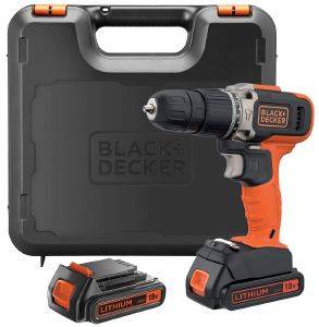 ΔΡΑΠΑΝΟΚΑΤΣΑΒΙΔΟ ΚΡΟΥΣΤΙΚΟ ΜΠΑΤΑΡΙΑΣ BLACK - DECKER 10MM 18V LI-ION 2Χ 1.5AH ΒΑΛΙΤΣΑ BCD003C2K-QW