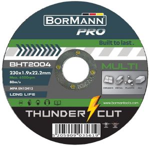   THUNDER-CUTMULTI CUTTING LONG LIFE BORMANN  BHT2004 230X1.9MM 25 (035619)