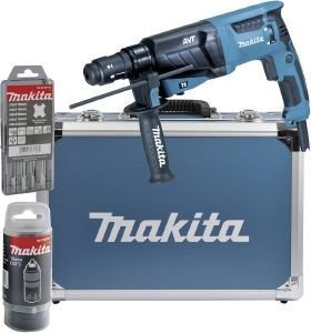 MAKITA ΠΙΣΤΟΛΕΤΟ ΗΛΕΚΤΡΙΚΟ ΠΝΕΥΜΑΤΙΚΟ MAKITA 26MM 800WATT SDS PLUS AVT +ΤΑΧΥΤΣΟΚ + ΣΕΤ HR2631FT13