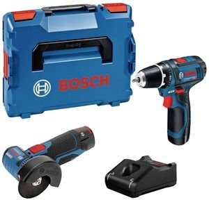   12V BOSCH PRO  GSR 12V-15 +  GWS 12V-76 2X2A 0615990N2U