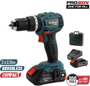  BORMANN COMPACT BRUSHLESS  20V LI-ION 2X2AH PRO BBP5144