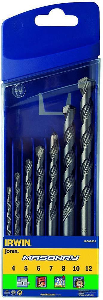 IRWIN ΣΕΤ 7 ΤΕΜ ΤΡΥΠΑΝΙΑ ΤΟΙΧΟΠΟΙΙΑΣ IRWIN Φ 4-5-6-7-8-10-12 MM 10501893