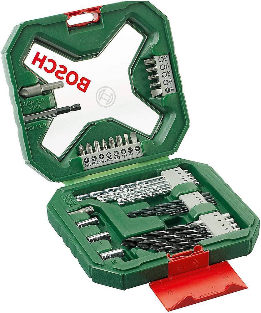 BOSCH ΣΕΤ 34 ΤΕΜΑΧΙΩΝ ΜΥΤΕΣ + ΤΡΥΠΑΝΙΑ BOSCH X-LINE 2607010608