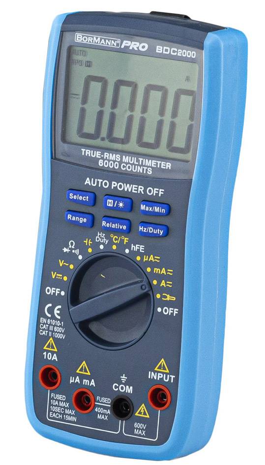 ΠΟΛΥΜΕΤΡΟ ΨΗΦΙΑΚΟ BORMANN AC/DC 600V (BDC2000) 028437