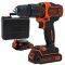    BLACK & DECKER 10MM 18V LI-ION 2X2AH 2   BDCHD18KB2