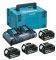 BATTERY SET MAKITA 18V LI-ION 4X BATTERIES 6A...