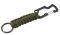 4SMARTS CARABINER HOOK WITH PARACORD OLIVE GR...