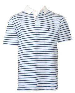 NAUTICA ΛΕΥΚΗ ΡΙΓΕ ΜΠΛΟΥΖΑ ΤΥΠΟΥ POLO (L) NAUTICA ΛΕΥΚΗ ΡΙΓΕ ΜΠΛΟΥΖΑ ΤΥΠΟΥ POLO (L)