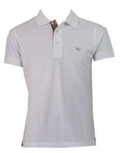 ΜΠΛΟΥΖΑ ΚΟΝΤΟΜΑΝΙΚΗ ΤΥΠΟΥ POLO BURBERRY ΛΕΥΚΗ (S) ΜΠΛΟΥΖΑ ΚΟΝΤΟΜΑΝΙΚΗ ΤΥΠΟΥ POLO BURBERRY ΛΕΥΚΗ (S)