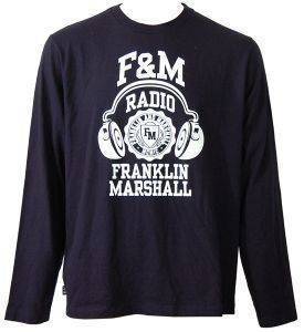 ΜΠΛΕ ΜΠΛΟΥΖΑ FRANKLIN MARSHALL (XL) ΜΠΛΕ ΜΠΛΟΥΖΑ FRANKLIN MARSHALL (XL)