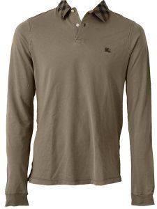 BURBERRY ΜΠΛΟΥΖΑ ΤΥΠΟΥ POLO XAKI (M) BURBERRY ΜΠΛΟΥΖΑ ΤΥΠΟΥ POLO XAKI (M)