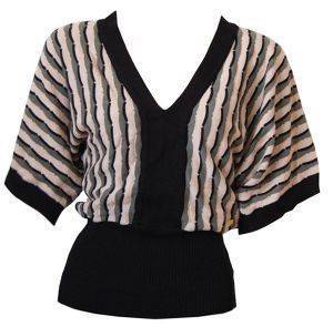 BABY PHAT ΜΠΛΟΥΖΑ ΜΑΥΡΗ ΜΕ ΡΙΓΕΣ ΣΟΜΟΝ ΚΑΙ ΧΑΚΙ (Μ) BABY PHAT ΜΠΛΟΥΖΑ ΜΑΥΡΗ ΜΕ ΡΙΓΕΣ ΣΟΜΟΝ ΚΑΙ ΧΑΚΙ (Μ)
