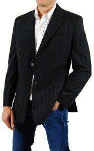 PERRY ELLIS ΜΑΥΡΟ ΜΕ ΓΚΡΙ ΚΑΘΕΤΕΣ ΡΙΓΕΣ (XL) PERRY ELLIS ΜΑΥΡΟ ΜΕ ΓΚΡΙ ΚΑΘΕΤΕΣ ΡΙΓΕΣ (XL)