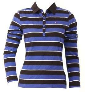 TOMMY HILFIGER ΜΠΛΟΥΖΑ TYΠΟΥ POLO ΡΙΓΕ ΜΠΛΕ/ΜΑΥΡΟ (Μ) TOMMY HILFIGER ΜΠΛΟΥΖΑ TYΠΟΥ POLO ΡΙΓΕ ΜΠΛΕ/ΜΑΥΡΟ (Μ)