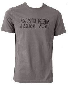 T-SHIRT CALVIN KLEIN ΑΝΘΡΑΚΙ ΜΕ ΣΤΑΜΠΑ (XL) T-SHIRT CALVIN KLEIN ΑΝΘΡΑΚΙ ΜΕ ΣΤΑΜΠΑ (XL)