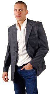 PERRY ELLIS ΓΚΡΙ ΜΕ ΛΕΥΚΕΣ ΚΑΘΕΤΕΣ ΡΙΓΕΣ (M) PERRY ELLIS ΓΚΡΙ ΜΕ ΛΕΥΚΕΣ ΚΑΘΕΤΕΣ ΡΙΓΕΣ (M)