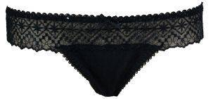 LEJABY BEAUTY ΣΛΙΠ - TANGA ΜΑΥΡΟ (S) LEJABY BEAUTY ΣΛΙΠ - TANGA ΜΑΥΡΟ (S)