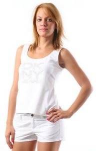 ΜΠΛΟΥΖΑ DKNY NAILHEADS SKINNY TAN ΛΕΥΚΗ (L) ΜΠΛΟΥΖΑ DKNY NAILHEADS SKINNY TAN ΛΕΥΚΗ (L)