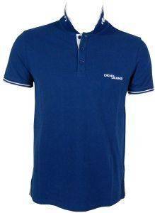 DKNY SOLID TIPPED POLO ΜΠΛΕ ΣΚΟΥΡΟ (M) DKNY SOLID TIPPED POLO ΜΠΛΕ ΣΚΟΥΡΟ (M)