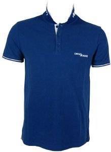 DKNY SOLID TIPPED POLO ΜΠΛΕ ΣΚΟΥΡΟ (XL) DKNY SOLID TIPPED POLO ΜΠΛΕ ΣΚΟΥΡΟ (XL)