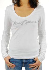 ΜΠΛΟΥΖΑ DKNY RHINERSTUDS TUBE ΜΕ ΜΑΚΡΥ ΜΑΝΙΚΙ ΛΕΥΚΗ (XL) ΜΠΛΟΥΖΑ DKNY RHINERSTUDS TUBE ΜΕ ΜΑΚΡΥ ΜΑΝΙΚΙ ΛΕΥΚΗ (XL)