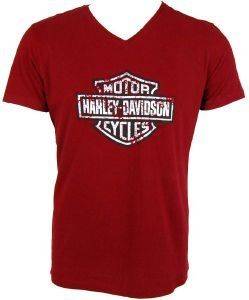 HARLEY DAVIDSON T-SHIRT ΜΠΟΡΝΤΩ ΜΕ ΛΟΓΟΤΥΠΟ (L) HARLEY DAVIDSON T-SHIRT ΜΠΟΡΝΤΩ ΜΕ ΛΟΓΟΤΥΠΟ (L)