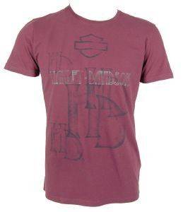 HARLEY DAVIDSON T-SHIRT ΜΩΒ ΜΕ ΜΠΛΕ ΓΡΑΜΜΑΤΑ (XL) HARLEY DAVIDSON T-SHIRT ΜΩΒ ΜΕ ΜΠΛΕ ΓΡΑΜΜΑΤΑ (XL)