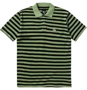 STUSSY CLASSIC STRIPE POLO / (M)