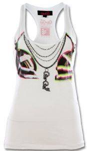 TOP GIO GOI CORBLIMY ΛΕΥΚΟ (S) TOP GIO GOI CORBLIMY ΛΕΥΚΟ (S)