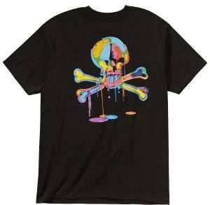 STUSSY T-SHIRT PAINT SKULL ����� (L)