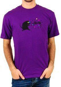 STUSSY T-SHIRT CRAZY RAT (S)