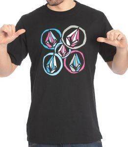 VOLCOM T-SHIRT PACK BASIC ΜΑΥΡΟ (S) VOLCOM T-SHIRT PACK BASIC ΜΑΥΡΟ (S)