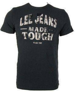 LEE T-SHIRT VARSITY CREW FADED ΜΑΥΡΟ (M) LEE T-SHIRT VARSITY CREW FADED ΜΑΥΡΟ (M)