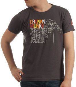 T-SHIRT DRUNKNMUNKY BREAK FREE ΓΚΡΙ (XL) T-SHIRT DRUNKNMUNKY BREAK FREE ΓΚΡΙ (XL)
