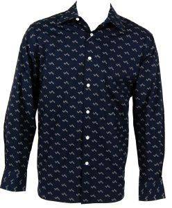 PERRY ELLIS ΠΟΥΚΑΜΙΣΟ ΜΠΛΕ ΣΚΟΥΡΟ ΜΕ ΛΕΥΚΑ ΣΧΕΔΙΑ (S) PERRY ELLIS ΠΟΥΚΑΜΙΣΟ ΜΠΛΕ ΣΚΟΥΡΟ ΜΕ ΛΕΥΚΑ ΣΧΕΔΙΑ (S)
